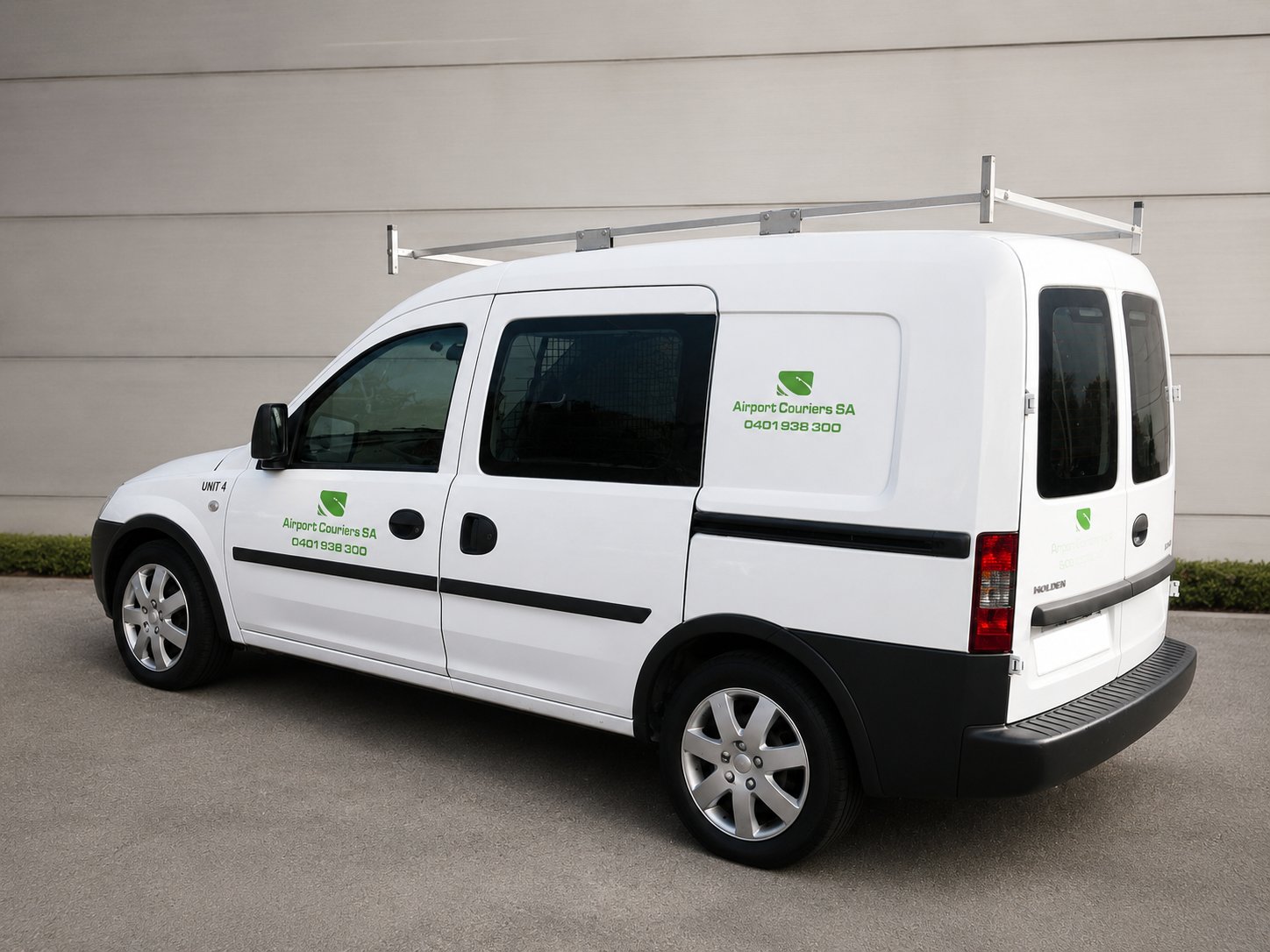 Airport Couriers SA white van